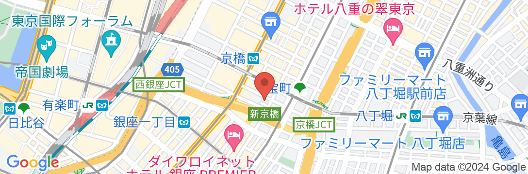 アパホテル〈銀座 京橋〉(東京駅八重洲南口)の地図