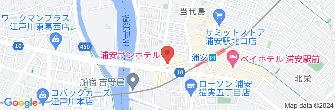 浦安サンホテルの地図