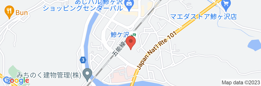 鯵ヶ沢温泉 水軍の宿の地図