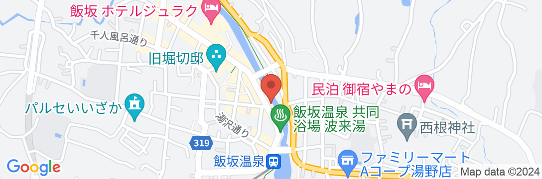 飯坂温泉 福すむ宿 福住旅館の地図