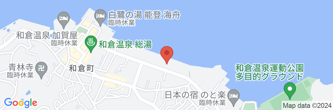 和倉温泉 ホテル海望の地図
