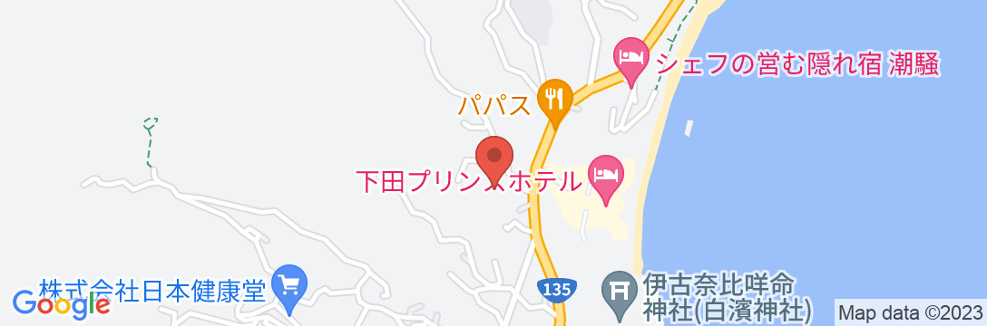 伊豆白浜ペンション 美ら海村の地図