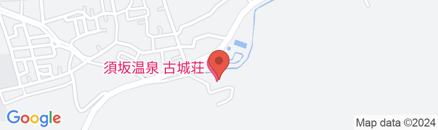 須坂温泉 古城荘の地図