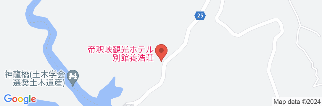 帝釈峡観光ホテル別館養浩荘の地図