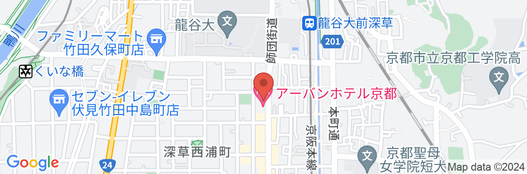 アーバンホテル京都の地図