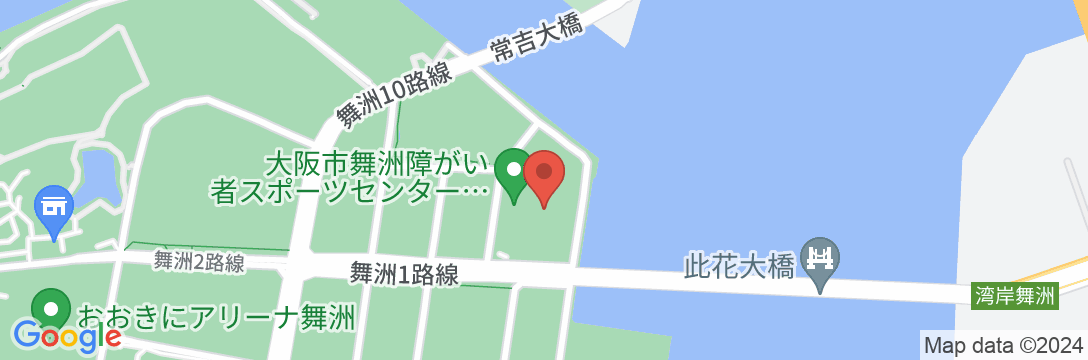 アミティ舞洲(大阪市舞洲障がい者スポーツセンター)の地図