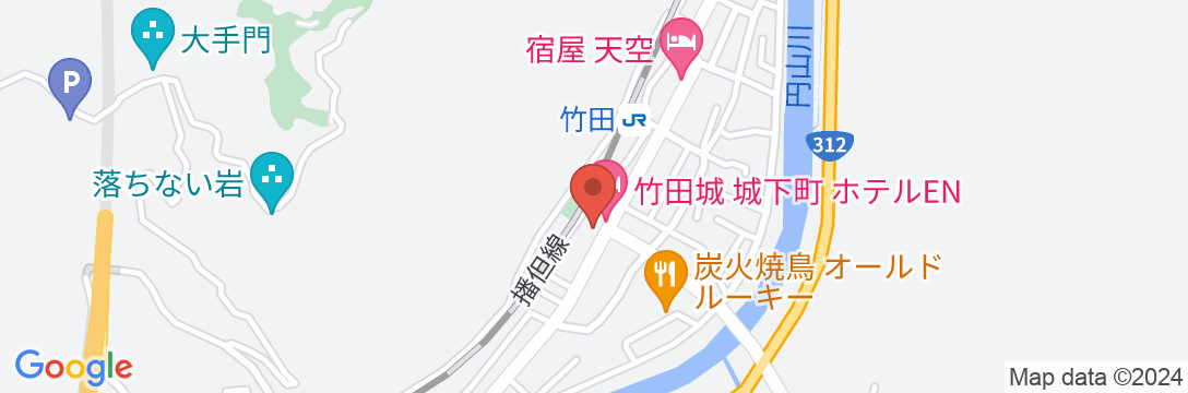 竹田城 城下町 ホテルEN(えん)の地図