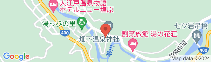 塩原 湧花庵(ゆうかあん)の地図