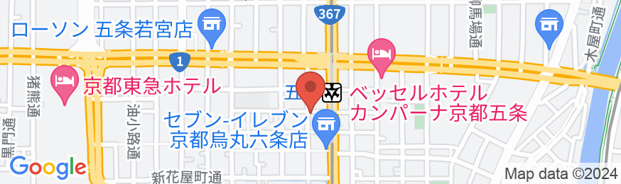 京都ゲストハウス栞庵(しおりあん)の地図