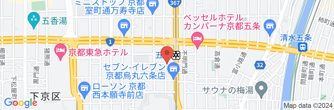 京都ゲストハウス栞庵(しおりあん)の地図