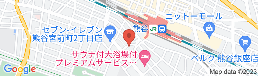 ホテルサンルート熊谷駅前の地図