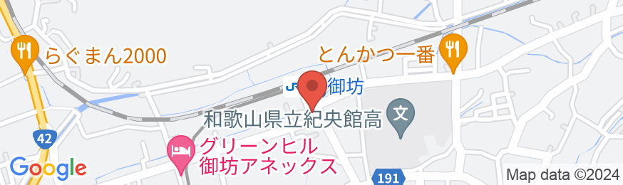 ホテルグリーンヒル御坊駅前の地図