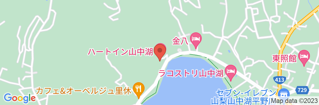 キッズペンション ハートイン山中湖の地図