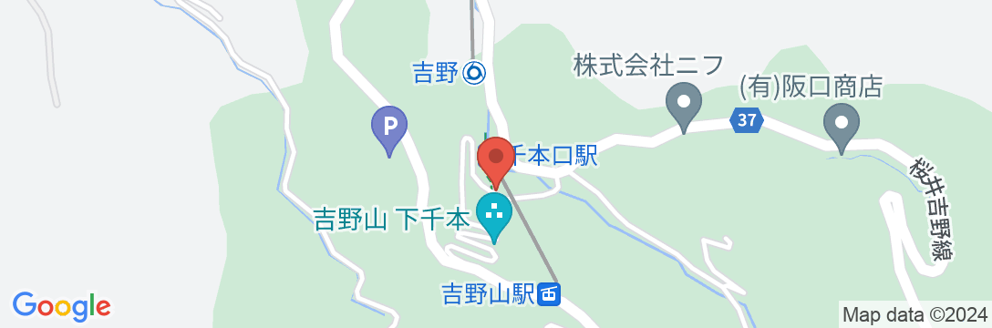 山紫水明の宿 美吉野 桜庵の地図