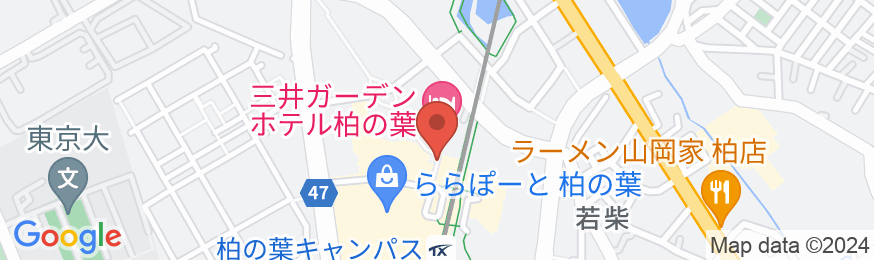 三井ガーデンホテル柏の葉の地図