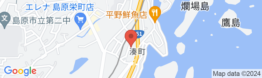 島原東洋シティホテルの地図