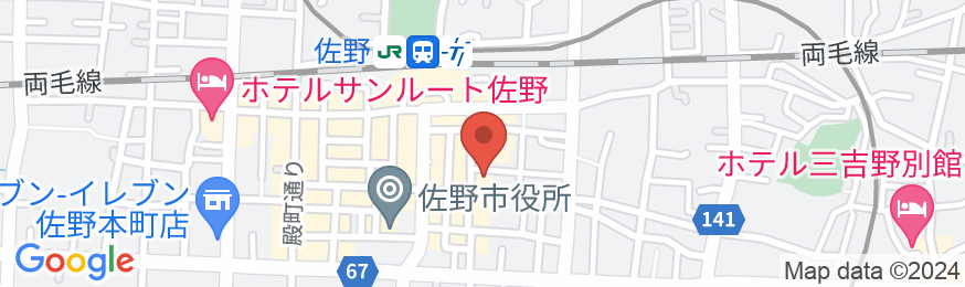 ホテルセレクトイン佐野駅前の地図