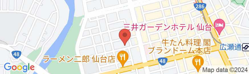仙台 欅―KEYAKI―ゲストハウスの地図