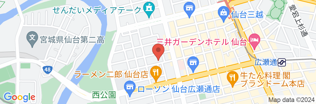 仙台 欅―KEYAKI―ゲストハウスの地図
