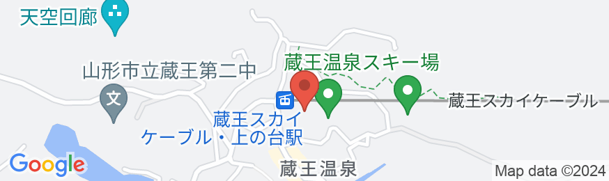 蔵王温泉 JURINの地図