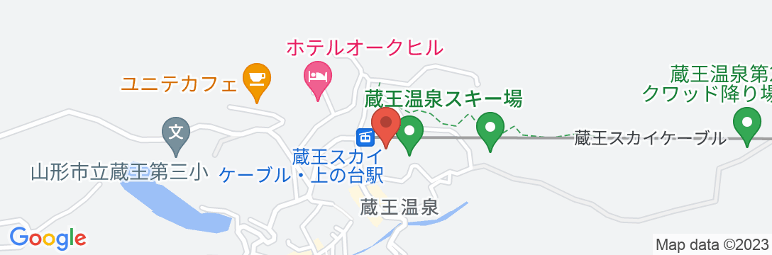蔵王温泉 JURINの地図