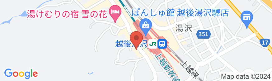 越後湯沢 HATAGO井仙の地図