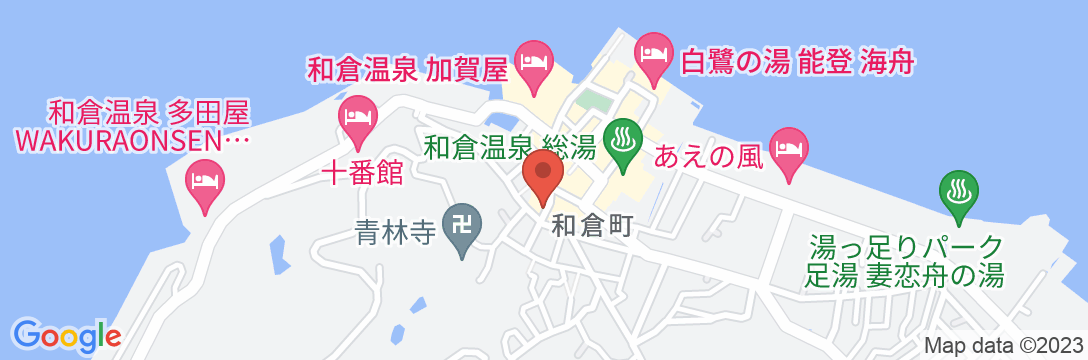 和倉温泉 おくだやの地図