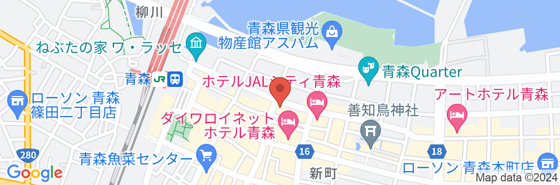 アパホテル〈青森駅東〉の地図