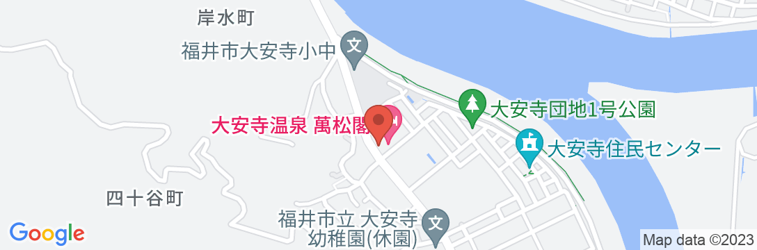 大安寺温泉 萬松閣の地図