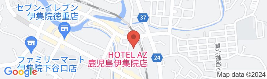 HOTEL AZ 鹿児島伊集院店の地図