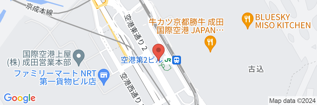 ナインアワーズ成田空港の地図