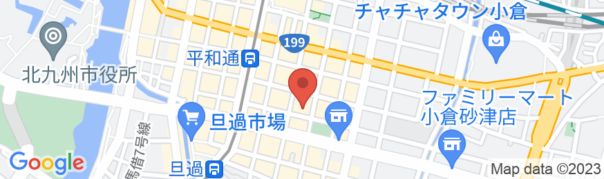 福岡ゲストハウスリトルアジア小倉の地図