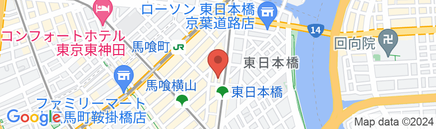 アパホテル〈東日本橋駅前〉の地図