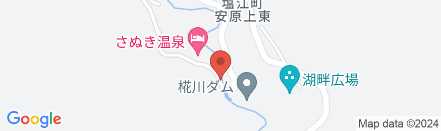 塩江温泉郷 さぬき温泉の地図