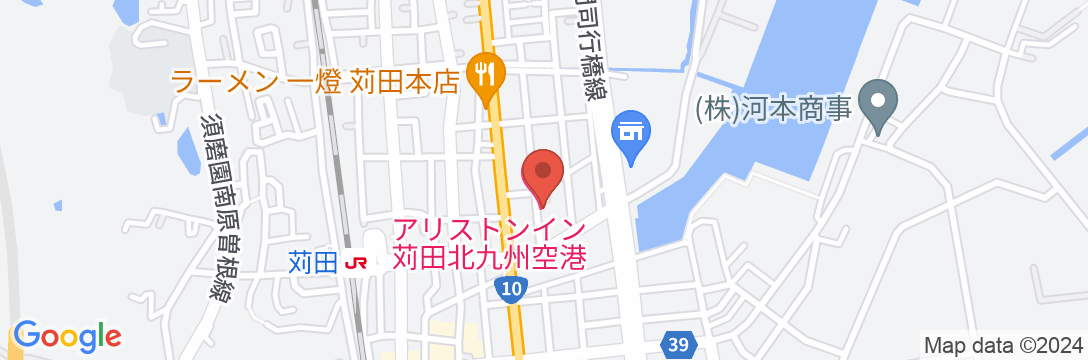 アリストンイン苅田北九州空港の地図