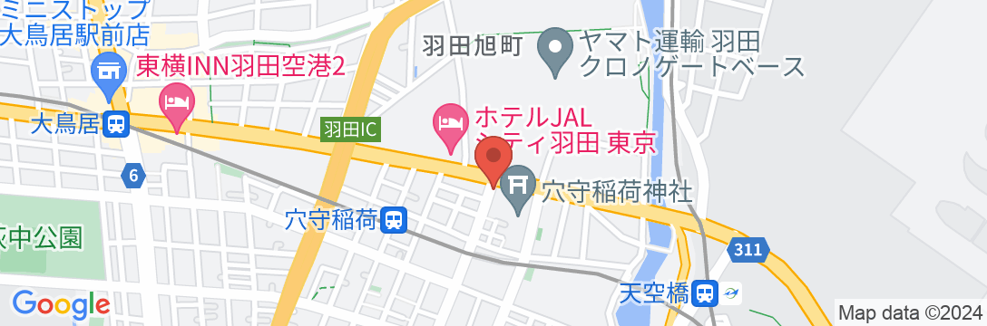 ホテルマイステイズ羽田の地図