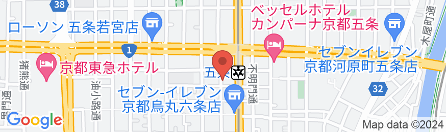 Hostel North+Key Kyotoの地図
