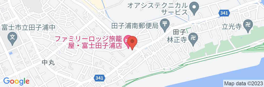 ファミリーロッジ旅籠屋・富士田子浦店の地図