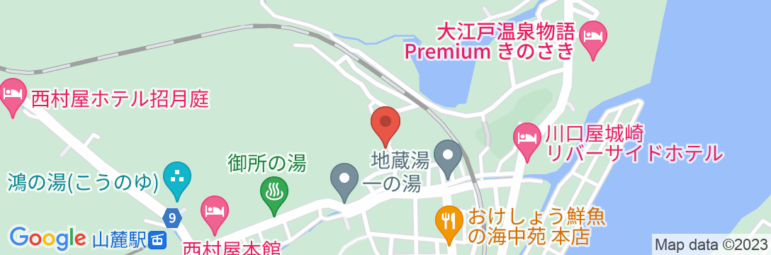城崎温泉 料理旅館 翠山荘の地図