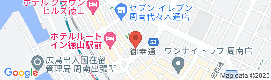 Tabist ホテルアルフレックス 徳山駅前の地図