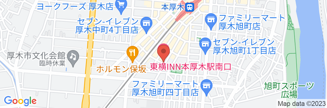 東横INN本厚木駅南口の地図