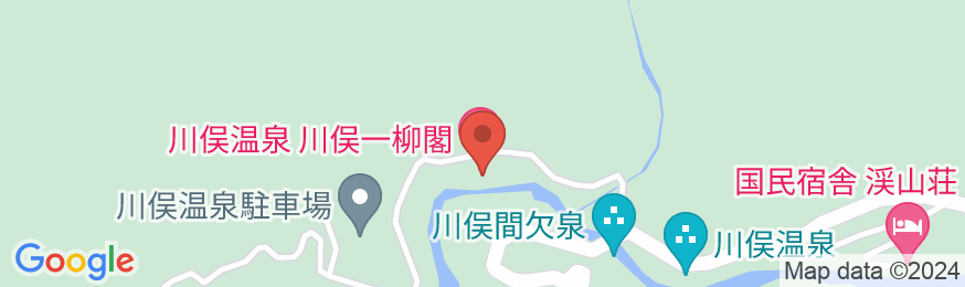 川俣一柳閣の地図
