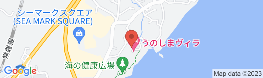 日立・太田尻海岸 うのしまヴィラの地図