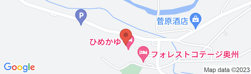 焼石岳温泉焼石クアパーク ひめかゆの地図