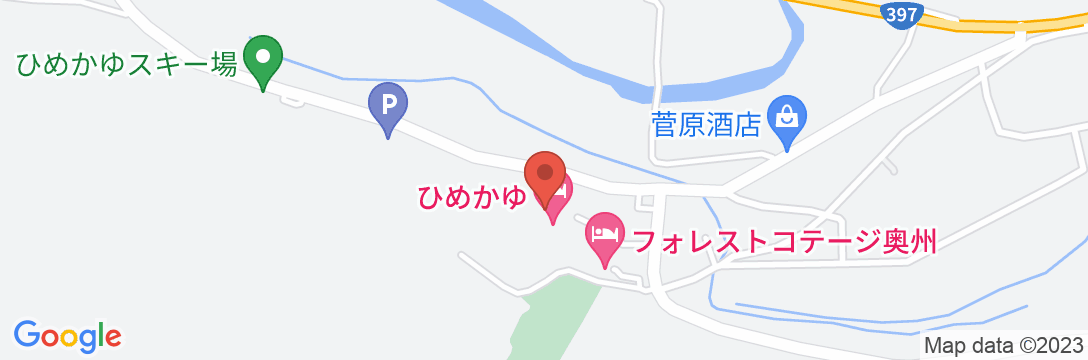 焼石岳温泉焼石クアパーク ひめかゆの地図