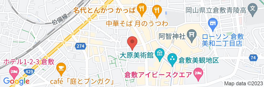 倉敷ロイヤルアートホテルの地図