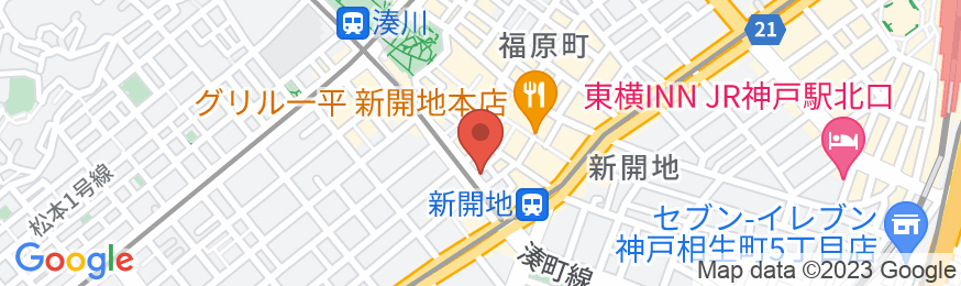 ホテルリブマックスBUDGET神戸の地図