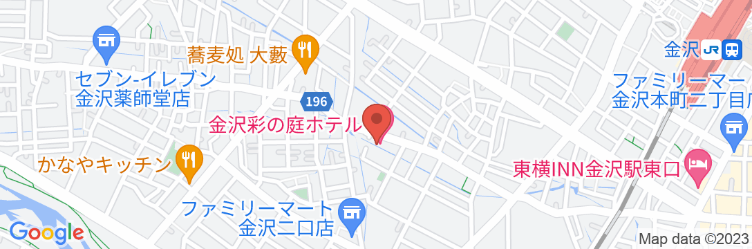 金沢 彩の庭ホテルの地図