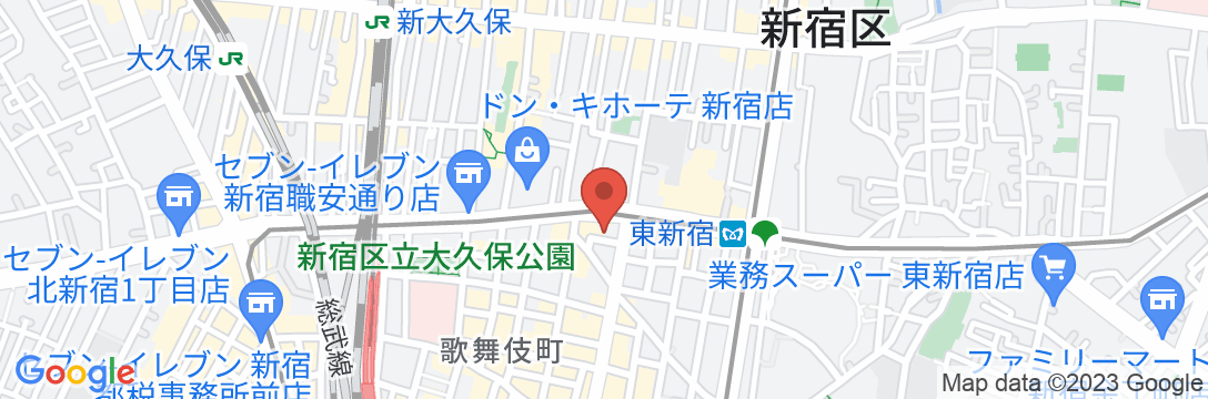 アパホテル〈東新宿 歌舞伎町〉の地図