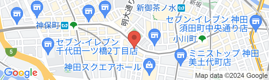 アパホテル〈神田神保町駅東〉の地図
